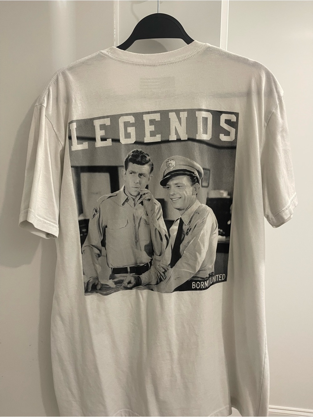 Andy Griffith LEGENDS Graphic White Short Sleeve Men's Tee